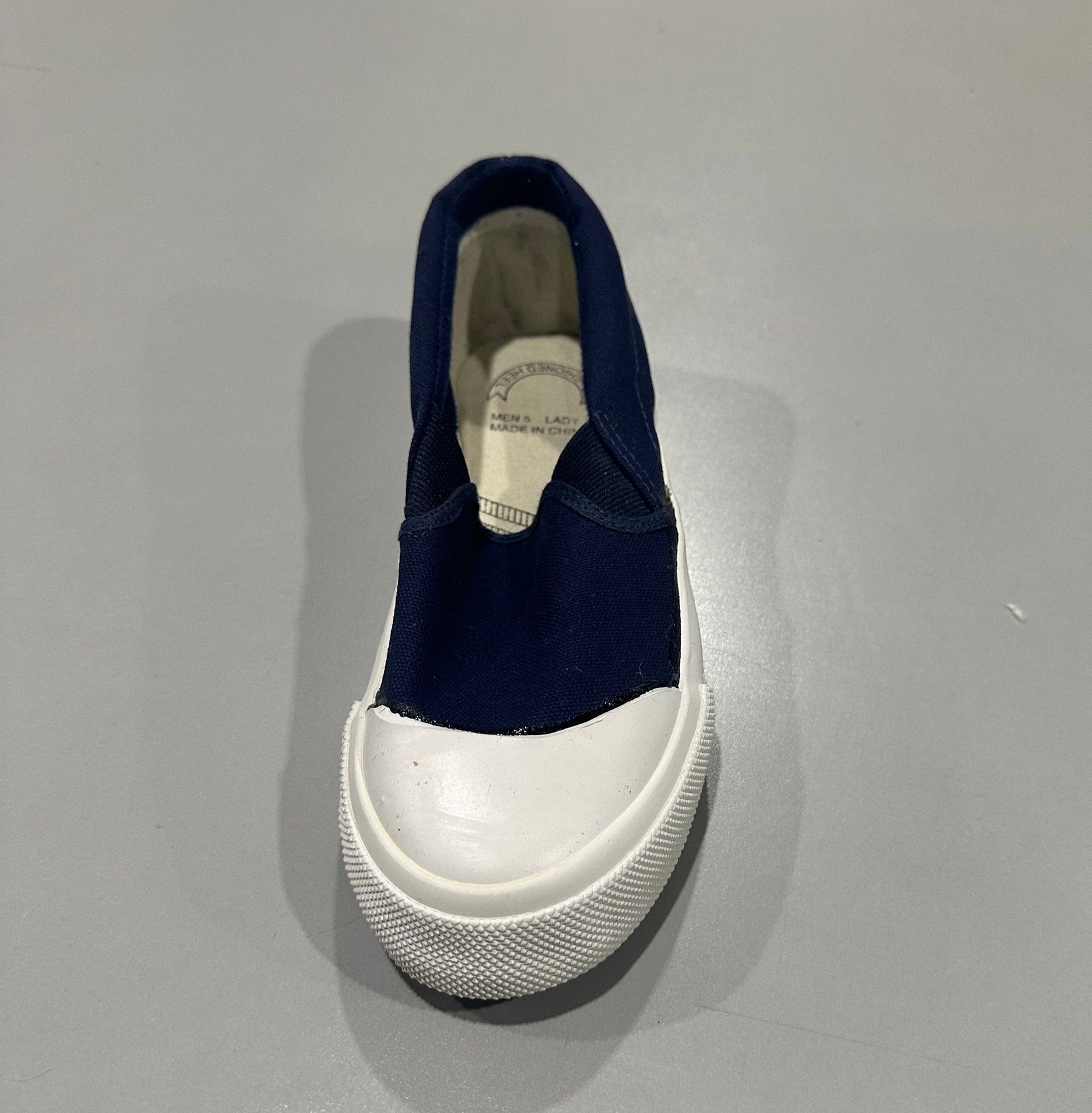 Canvas slip-on  with toe cap
