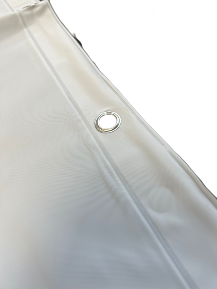 Vinyl Shower Curtain featuring grommets