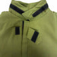 olive green hydro parka Velcro closure.