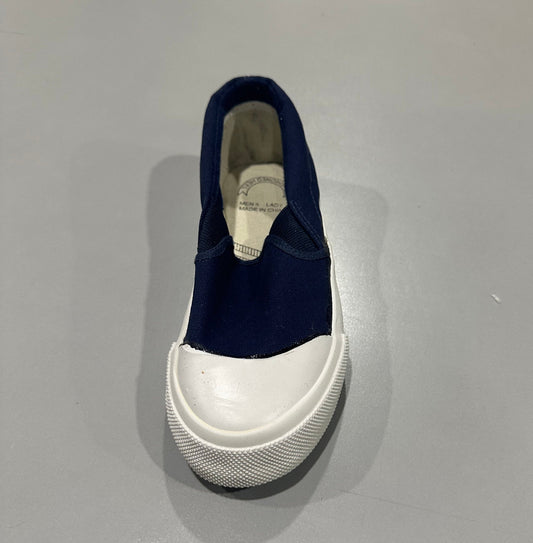 Canvas slip-on  with toe cap