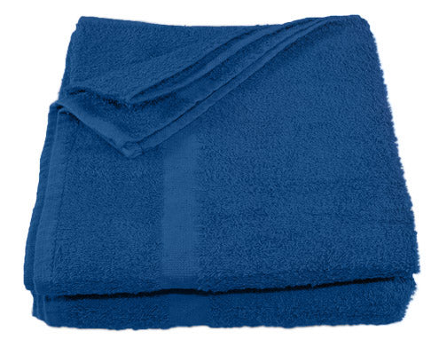mid blue bath towel