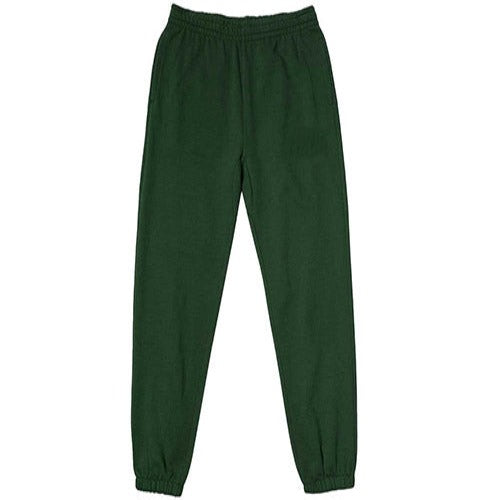 one pair of forest green sweat pants